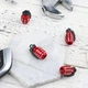 Набор защитных колпачков на ниппель для автомобиля SUNROZ Caps Лимонка RED/Silver (4 шт) (A-67338) - изображение 2