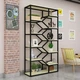 Дизайнерський Стелаж в стилі Loft Design 100x30x220h Чорний/Дерево ATL096 - зображення 1