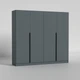 Шафа Matro (Luxe Studio) Urban 2400 Антрацит (24232272) - зображення 2