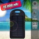 Повербанк на сонячній батареї Solar Charger 10000 mAh Power Bank вологозахищений з LED ліхтариком - зображення 1