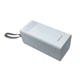 Мощный Power Bank Kamry 506-50000 mAh с LED фонарем, 2хUSB, MicroUSB/Lightning/Type-C Белый - изображение 7