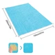 Пляжная подстилка коврик покрывало анти-песок Beach Mat 200 x 150 см Голубая - изображение 5
