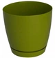 Горшок для цветов FormPlastic Toscana Krugla-19 4,4 л оливковый (0744-008) - изображение 1