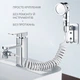 Душова лійка-насадка зі шлангом Faucet With Shower, набір з фільтром та перехідником на кран (сріблястий комплект) - зображення 5