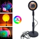 Світильник проекційний Sunset Lamp LED RGB з пультом на штативі USB проектор з проекцією заходу сонця та сходу - зображення 1