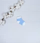 Набір для новонародженого: подушка, пелюшки і іграшки a.l.babybox Горох білий на блакитному - зображення 13