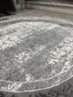 Ковер с комбинированым ворсом и термоусадкой Alaska 1.5х1.5м. Круг Gray 03977A - изображение 5
