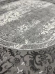Ковер с комбинированым ворсом и термоусадкой Alaska 1.5х1.5м. Круг Gray 03977A - изображение 6
