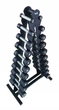Гантельный ряд RN-Sport BLACK 1-10 кг со стойкой - изображение 4