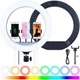 Кольцевая светодиодная лампа 36 см Led RGB для селфи - изображение 1