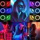 Кольцевая светодиодная лампа 36 см Led RGB для селфи - изображение 2