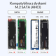 Зовнішня кишеня Orico M.2 SATA USB-C 5Gbps Чорна (PWM2-BK-EP) - зображення 6