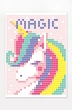 Картина за номерами стикерами в тубусі "Єдиноріг", 33х48 см - зображення 1