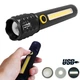 Ліхтар кишеньковий Police з бічним підсвічуванням BL C72/ 8133/ P50 COB + USB CHARGE 3 режимів - зображення 3