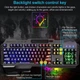 Ігрова клавіатура з RGB-підсвіткою і постачанням для телефона AOASMODE L M-1000 USB - зображення 3