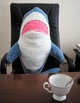 Акула велика м'яка іграшка плюшева 70 см обіймашка антистрес Shark doll - зображення 2