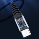 Кабель зарядки и синхронизации MicroUSB, Type-C, Lightning TOPK AN24 3 в 1 Red - изображение 2