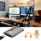 Внешняя карта видеозахвата 4K 60Hz HDMI в USB 3.0 c микрофонным входом и выходом на наушники, устройство видео оцифровки Gray(4K HDMI Video Capture USB) - изображение 8