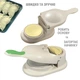 Машинка для лепки вареников и пельменей 2в1 NJ-543 пресс форма для теста Бежевый - изображение 1