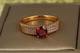 Кольцо Xuping Jewelry праздник жизни с красным камнем р 17 золотистое - изображение 1