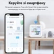 Розумний Wi-Fi датчик температури та вологості повітря термогігрометр Haozee Білий з підсвіткою (HZ103DW) - зображення 3