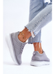 Buty sportowe damskie z siatki na platformie do kostki oddychające Lavarone 38 Szare (5905677139785) - obraz 6