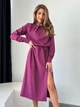 Платье миди летнее женское ISSA PLUS 13792 2XL Фиолетовое (issa2007682462759) - изображение 1