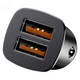 Автомобильное зарядное устройство для Baseus CCALL-DS01 Square 2xUSB Quick Charge, Черный (CCALL-DS01) - изображение 4