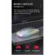 Беспроводная мышка Magic RGB подсветка USB зарядка бесшумная со встроенным аккумулятором Bluetooth+2.4G 297 Черный - изображение 6