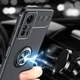 Чехол TPU Ring для Xiaomi Redmi Note 12S бампер противоударный с подставкой Black - изображение 3