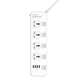 Сетевое зарядное устройство удлинитель Ldnio SC4408EU 4 USB 4 розетки 2m White - изображение 3