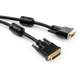 Кабель мультимедійний DVI M to DVI M 1.8m 24+1pin Vinga (VCPDCDVIMM1.8BK) - изображение 1
