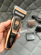 Мужская аккумуляторная электрическая бритва с триммером Geemy GM-595 для бороды носа и ушей 3 в 1 - изображение 1