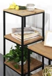 Дизайнерський Стелаж в стилі Loft Design 120x40x120h Чорний/Дерево ATL097 - зображення 7