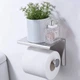 Держатель туалетной бумаги Primo TP01 металлический с полкой - Matte Silver Primo TP01-MATTE-SLV серебряный - изображение 2