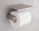 Держатель туалетной бумаги Primo TP01 металлический с полкой - Matte Silver Primo TP01-MATTE-SLV серебряный - изображение 4