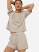 Пижамные шорты женские H&M 060982809_beige S Бежевые (OS_6666000256379) - изображение 1