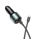 Адаптер автомобильный Hoco Type-C to Type-C cable Galloper NZ9 |1USB/2Type, 95W/3A, PD/QC| черный - изображение 3