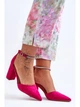 Damskie buty na obcasie Diamond 38 Fuksja (5905677436419) - obraz 4