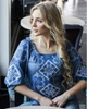 Вишиванка жіноча Галичанка Говерла джинс синій XXL - изображение 2