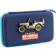 Пенал Cool For School з металевою аплікацією 1 відділення Темно-синій (QT-5795-Royal Blue) - зображення 1