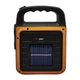 Аккумуляторный ручной фонарь Solar LED light HS-8020 черно-оранжевый с солнечной панелью - изображение 3