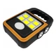 Аккумуляторный ручной фонарь Solar LED light HS-8020 черно-оранжевый с солнечной панелью - изображение 5