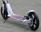 Самокат складний Scale Sports SS-12 ДИСКОВЕ гальмо з амортизатором LED-ліхтариком білий з рожевим двоколісний РЕМІНЬ в подарунок 7+ - зображення 6