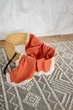 Плед детский муслиновый Kiddie Widdie с бахромой Морковный 100х120 см - изображение 1