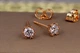 Сережки гвоздики Xuping Jewelry фіаніт 5 мм кріплення галочки золотисті - зображення 2