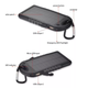 Повербанк на сонячній батареї Solar Charger 30000 mAh Power Bank вологозахищений з LED ліхтариком - зображення 8