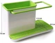 Универсальный органайзер на раковину 3 в 1 Kitchen Shelf Sink Tidy , для щеток, губок, мыла и полотенец Лайм - изображение 4