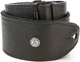 Ремінь гітарний DUNLOP BMF15BK BMF TRI-GLIDE LEATHER BLACK STRAP - зображення 1
