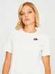 Футболка хлопковая женская Nike Sportswear Club Essentials DX7902-100 S Белая (196153999091) - изображение 4